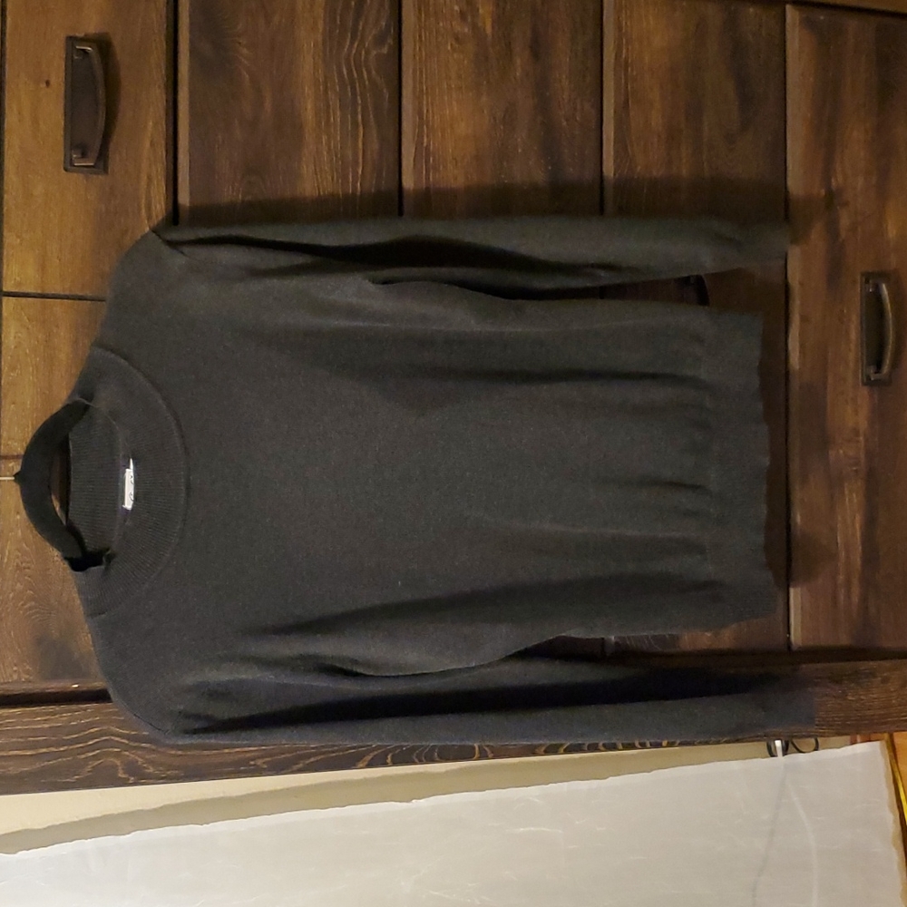 Cielo Mock Pullover Sweater Charcoal Gray Size XL